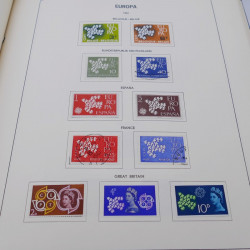 Collection timbres d'Europa 1956-1977 complet en album Lindner.