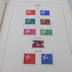 Collection timbres d'Europa 1956-1977 complet en album Lindner.