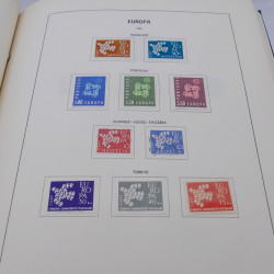 Collection timbres d'Europa 1956-1977 complet en album Lindner.