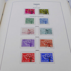 Collection timbres d'Europa 1956-1977 complet en album Lindner.