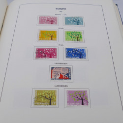 Collection timbres d'Europa 1956-1977 complet en album Lindner.