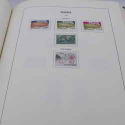 Collection timbres d'Europa 1956-1977 complet en album Lindner.