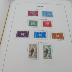 Collection timbres d'Europa 1956-1977 complet en album Lindner.