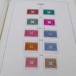 Collection timbres d'Europa 1956-1977 complet en album Lindner.