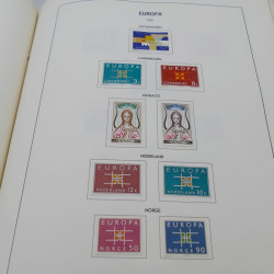 Collection timbres d'Europa 1956-1977 complet en album Lindner.