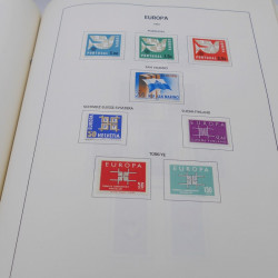 Collection timbres d'Europa 1956-1977 complet en album Lindner.