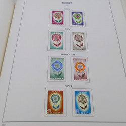 Collection timbres d'Europa 1956-1977 complet en album Lindner.