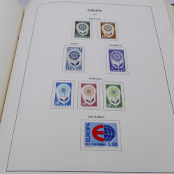 Collection timbres d'Europa 1956-1977 complet en album Lindner.