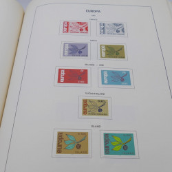 Collection timbres d'Europa 1956-1977 complet en album Lindner.