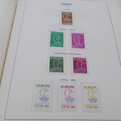 Collection timbres d'Europa 1956-1977 complet en album Lindner.