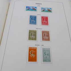 Collection timbres d'Europa 1956-1977 complet en album Lindner.