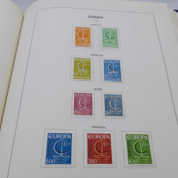 Collection timbres d'Europa 1956-1977 complet en album Lindner.