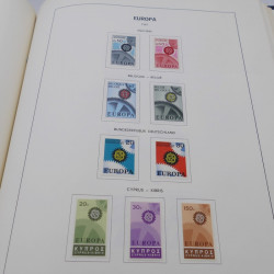 Collection timbres d'Europa 1956-1977 complet en album Lindner.