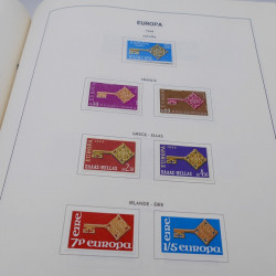 Collection timbres d'Europa 1956-1977 complet en album Lindner.