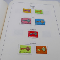 Collection timbres d'Europa 1956-1977 complet en album Lindner.