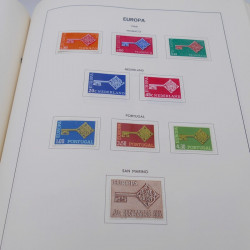 Collection timbres d'Europa 1956-1977 complet en album Lindner.