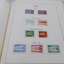 Collection timbres d'Europa 1956-1977 complet en album Lindner.