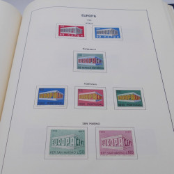 Collection timbres d'Europa 1956-1977 complet en album Lindner.