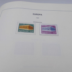 Collection timbres d'Europa 1956-1977 complet en album Lindner.