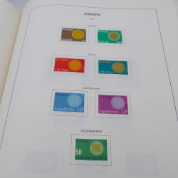 Collection timbres d'Europa 1956-1977 complet en album Lindner.