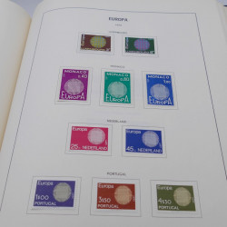 Collection timbres d'Europa 1956-1977 complet en album Lindner.