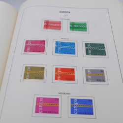 Collection timbres d'Europa 1956-1977 complet en album Lindner.