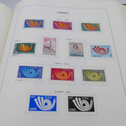 Collection timbres d'Europa 1956-1977 complet en album Lindner.