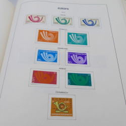 Collection timbres d'Europa 1956-1977 complet en album Lindner.