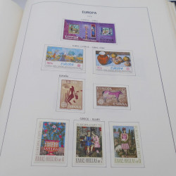 Collection timbres d'Europa 1956-1977 complet en album Lindner.