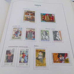 Collection timbres d'Europa 1956-1977 complet en album Lindner.