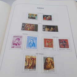 Collection timbres d'Europa 1956-1977 complet en album Lindner.