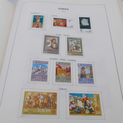 Collection timbres d'Europa 1956-1977 complet en album Lindner.