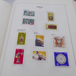 Collection timbres d'Europa 1956-1977 complet en album Lindner.