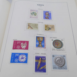 Collection timbres d'Europa 1956-1977 complet en album Lindner.