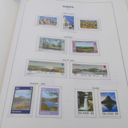 Collection timbres d'Europa 1956-1977 complet en album Lindner.