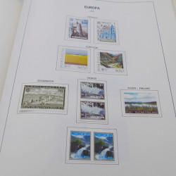 Collection timbres d'Europa 1956-1977 complet en album Lindner.