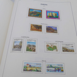 Collection timbres d'Europa 1956-1977 complet en album Lindner.