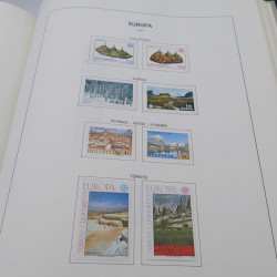 Collection timbres d'Europa 1956-1977 complet en album Lindner.