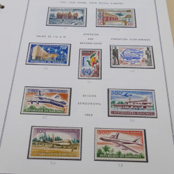 Collection timbres de Dahomey 1899-1975 en album Moc.