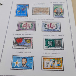 Collection timbres de Dahomey 1899-1975 en album Moc.