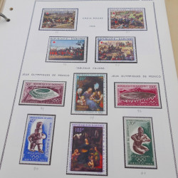 Collection timbres de Dahomey 1899-1975 en album Moc.