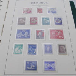 Collection timbres d'Allemagne DDR 1949-1990 complet en 4 albums Leuchtturm.