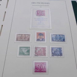 Collection timbres d'Allemagne DDR 1949-1990 complet en 4 albums Leuchtturm.