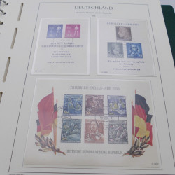 Collection timbres d'Allemagne DDR 1949-1990 complet en 4 albums Leuchtturm.