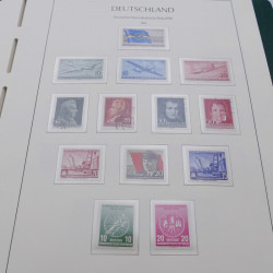 Collection timbres d'Allemagne DDR 1949-1990 complet en 4 albums Leuchtturm.