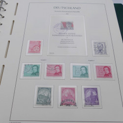 Collection timbres d'Allemagne DDR 1949-1990 complet en 4 albums Leuchtturm.