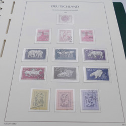 Collection timbres d'Allemagne DDR 1949-1990 complet en 4 albums Leuchtturm.