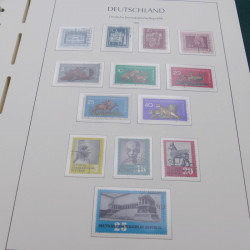 Collection timbres d'Allemagne DDR 1949-1990 complet en 4 albums Leuchtturm.