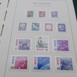 Collection timbres d'Allemagne DDR 1949-1990 complet en 4 albums Leuchtturm.