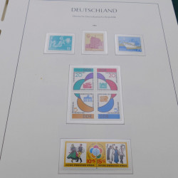 Collection timbres d'Allemagne DDR 1949-1990 complet en 4 albums Leuchtturm.